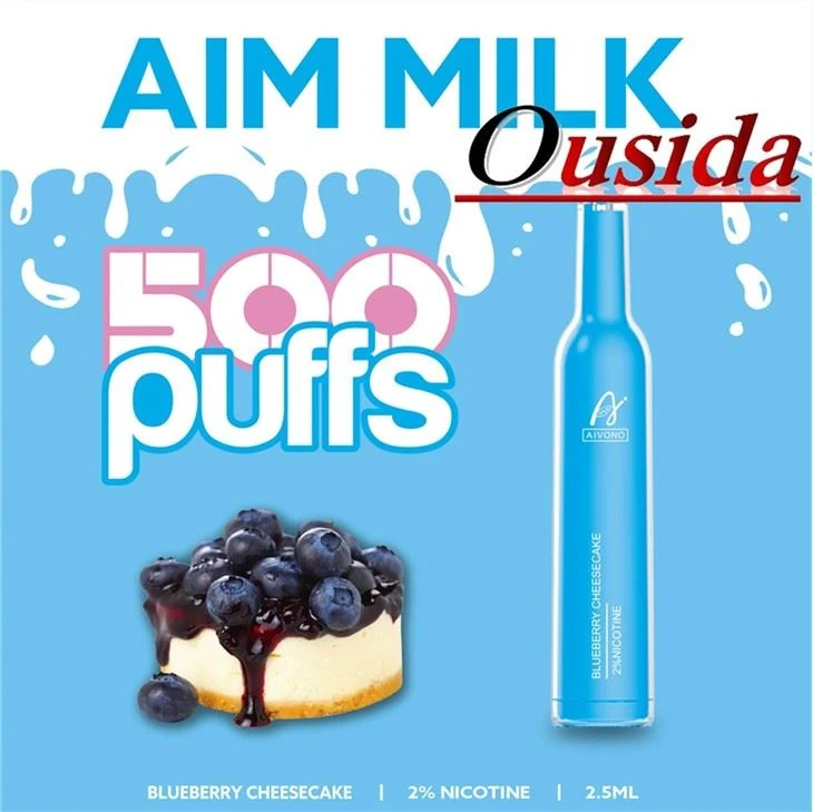 Aim Milk 500 Puffs الیکٹرانک سگریٹ ڈسپوزایبل Vape
