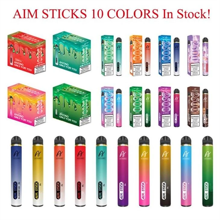 AiM Stick 2500 Puffs الیکٹرانک سگریٹ ڈسپوزایبل Vape
