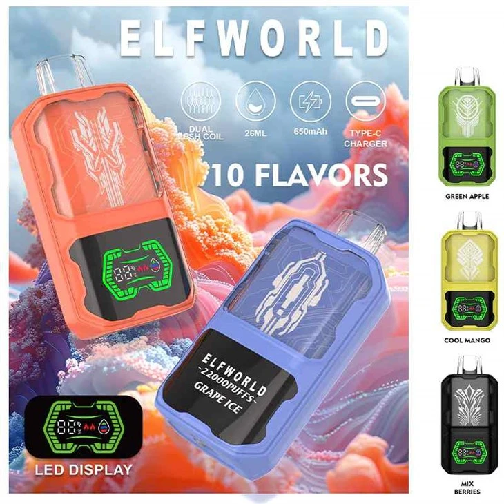 ELFWORLD AI22000 پفس ڈسپوزایبل ویپ