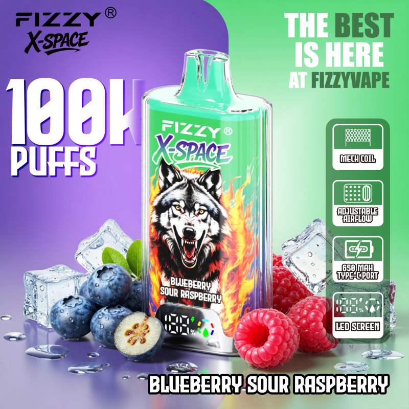14 Blueberry Sour RaspberryFizzy 100K X-Space