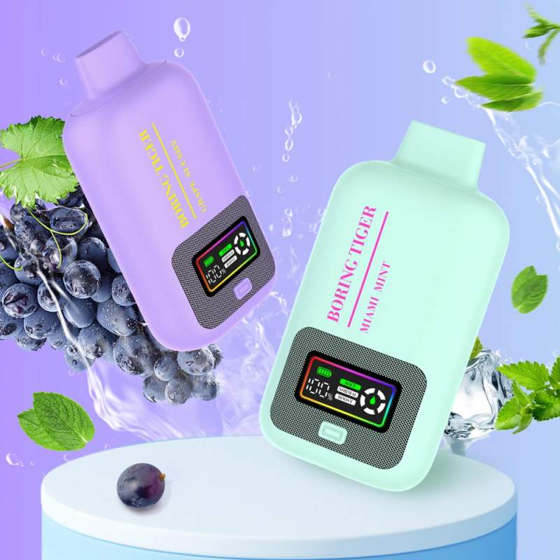 VASY-Boring-Tiger-25000-Puffs-Digital-Screen-4-Mesh-Coil-50mg-Low-Nicotine-Rechargeable-Broing Tiger 25000 1