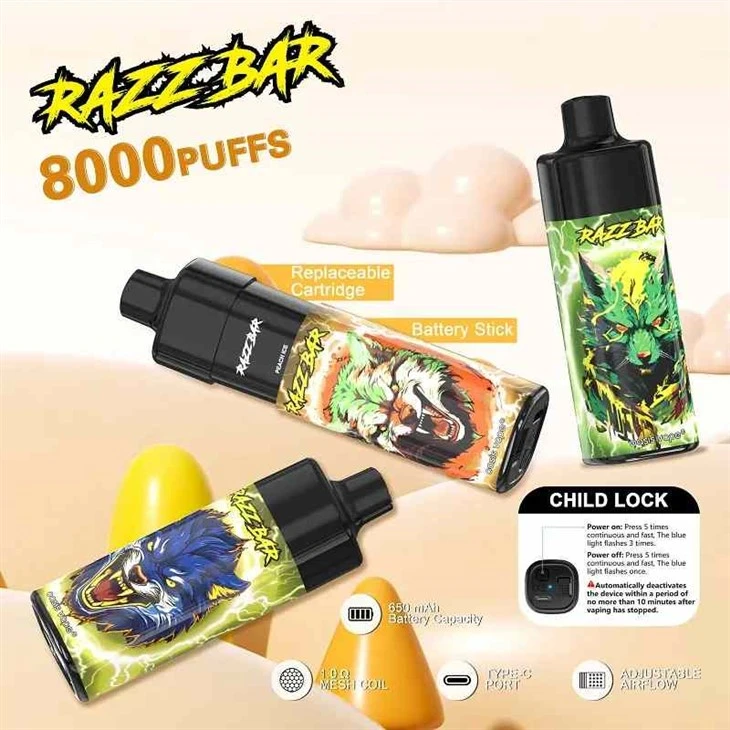 RAZZ BAR 8000 پفس ڈسپوزایبل ویپ