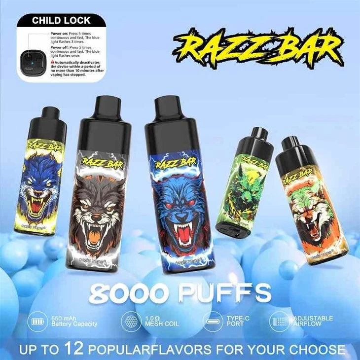 RAZZ BAR 8000 پفس