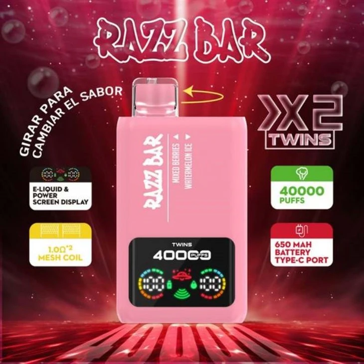 RAZZBAR 40K دوہری ذائقہ