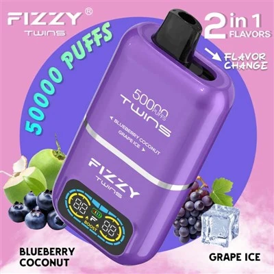 fizzy جڑواں 50000 پفس دوہری ذائقوں