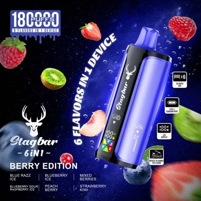 اسٹگ بار 6in1 180000 پفس