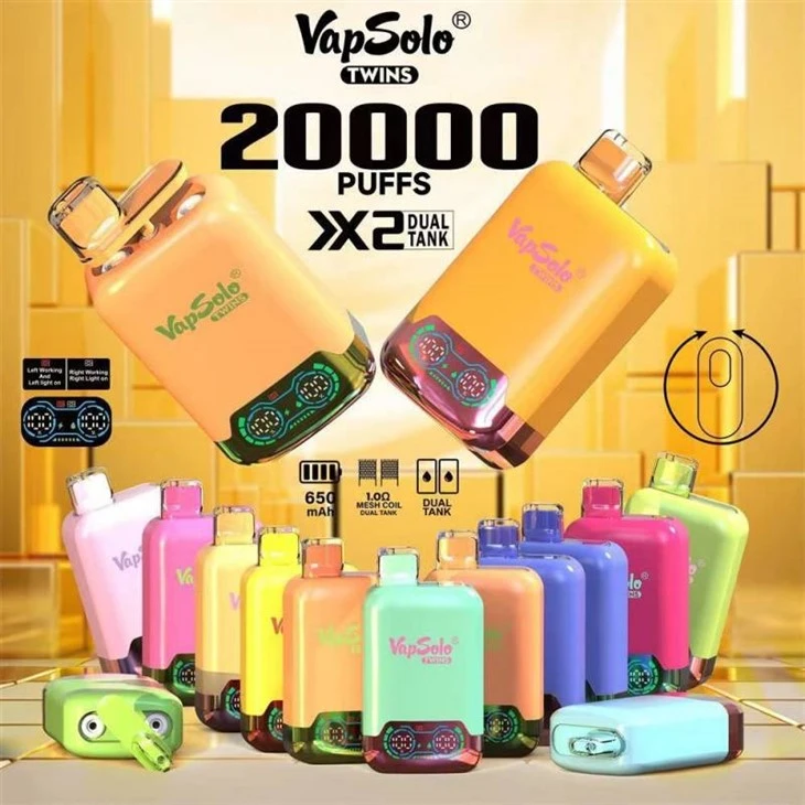VapSolo Twins 20K پفس ڈسپوزایبل Vape