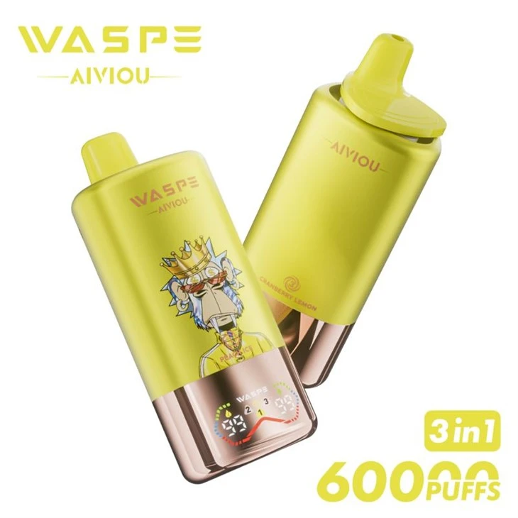 1 3 ذائقہ Vape میں Waspe aiviou 60000 پفس 3